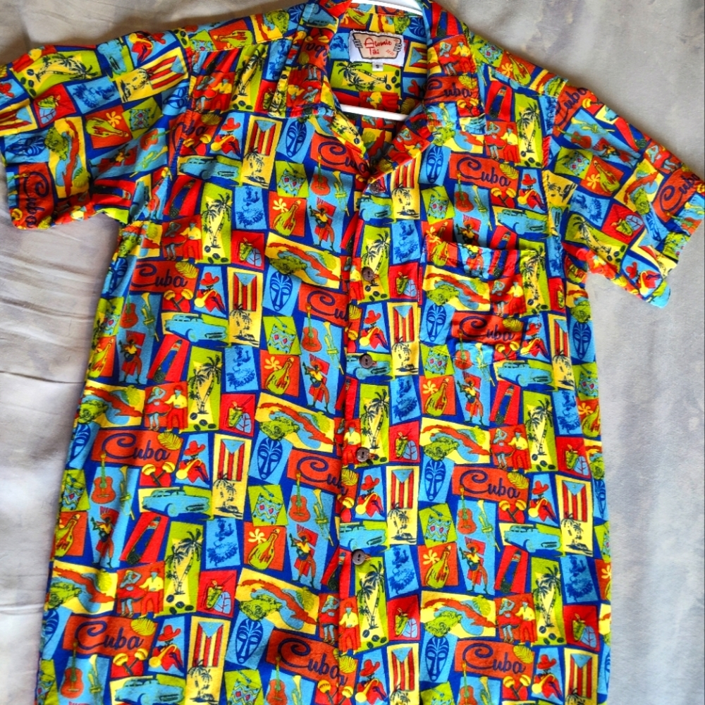 Atomic Tiki button up shirt